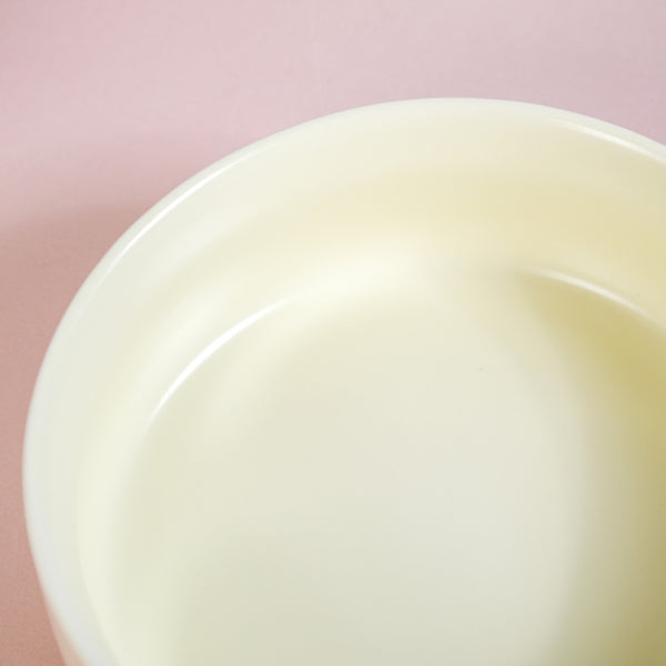 Pastel Yellow Bowl With Handle For Baking And Serving 700ml