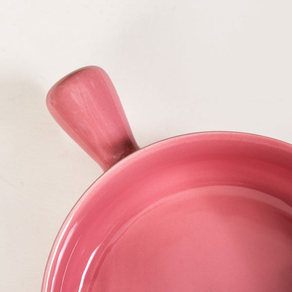 Bowl With Handle Pink 650ml