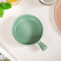 Ceramic Baking Bowl With Handle Sage Green 650ml