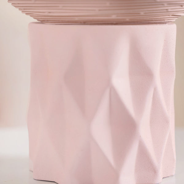 Pink Pedestal Decorative Bowl