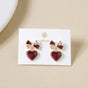 Bows And Hearts Drop Earrings
