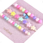 Multicolour Beads And Stars Stackable Bracelet Set Of 3