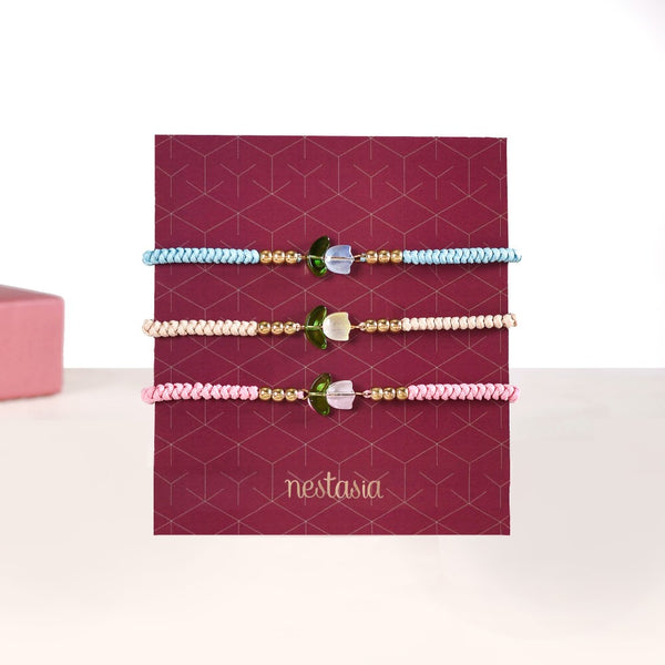 Set Of 3 Tulip Bracelets For Women