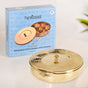 Brass Hammered Masala Dani Set With Spoon