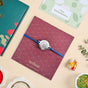 Brass Om Rakhi With Silver Finish Gift Set
