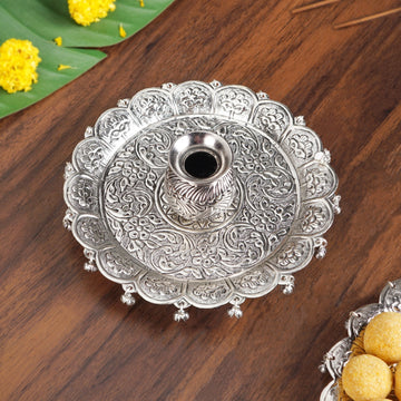 Brass Pooja Thali And Kalash Set