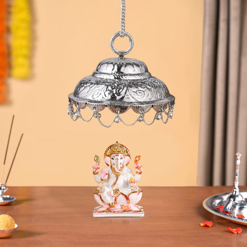 Brass Chattar For Hindu Gods Singhasan Or Mandir 12cm