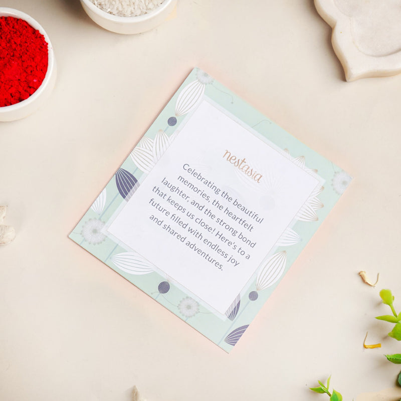 Bright Green Rakhi Lumba Set