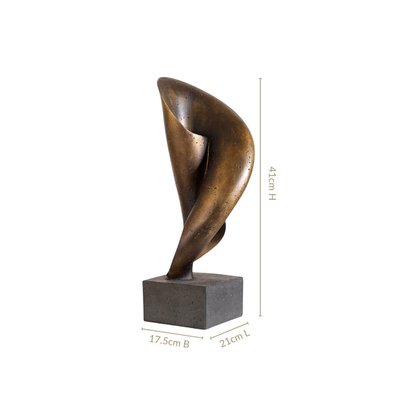 Bronze Flow Resin Accent Decor