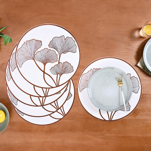 Bronze Ginkgo Table Mats Of 6