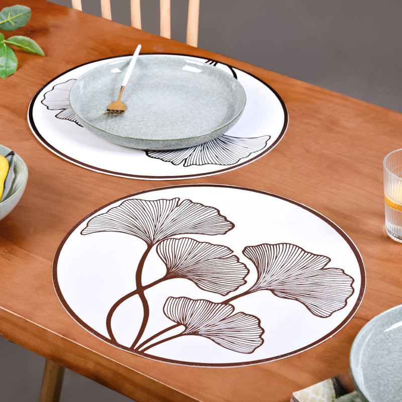 Bronze Ginkgo Table Mats Of 6