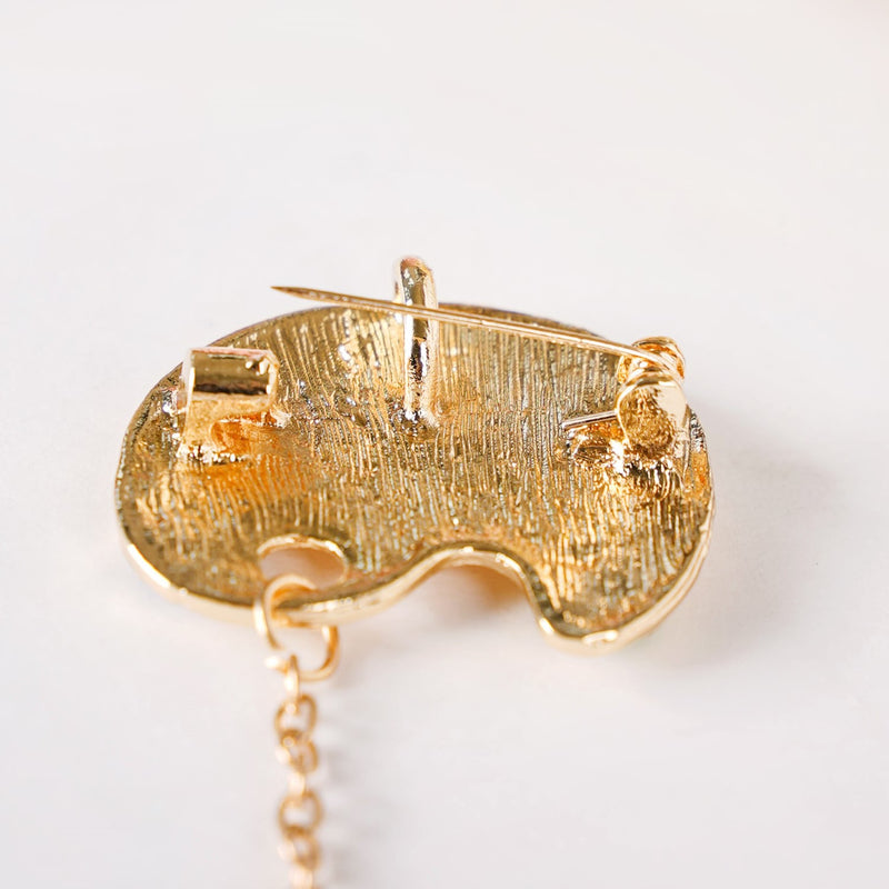 Artist Paint Palette Brooch Pin