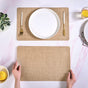 Brown Chenille Pattern Tablemat Set Of 6