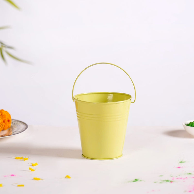 Metal Bucket For Home Decoration Set Of 3