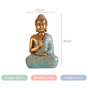 Buddha Statue For Home- Sitting buddha statue, buddha home decor, buddha statue, decorative statue, spiritual decor