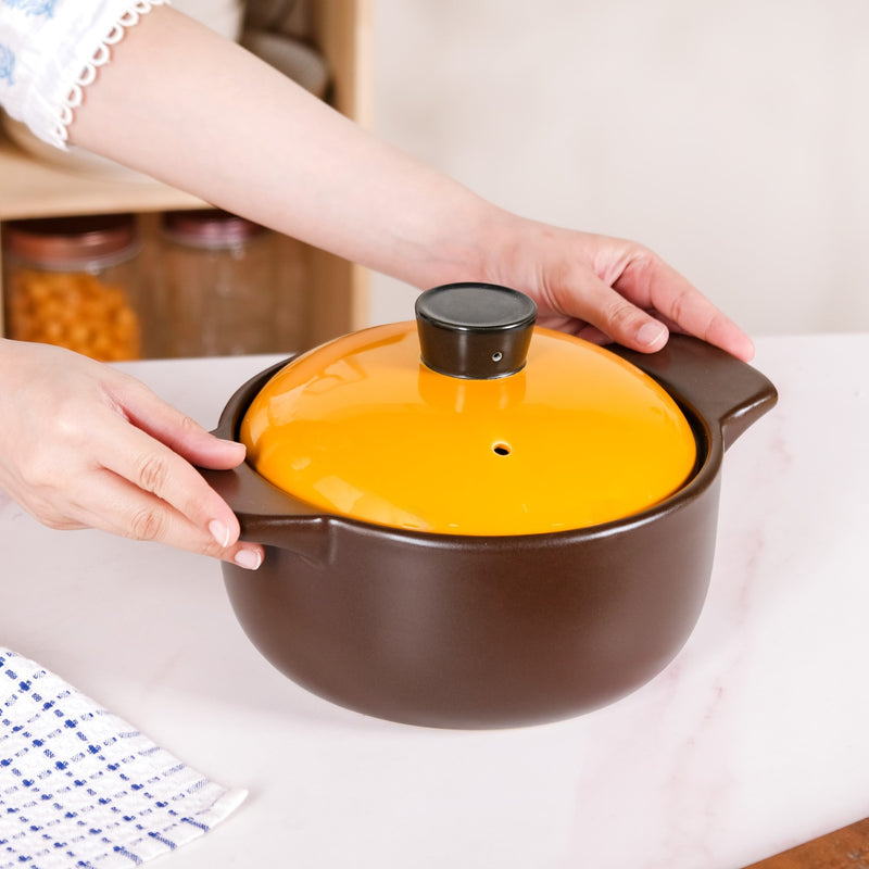 Burnt Honey Japanese Cooking Pot 2000ml