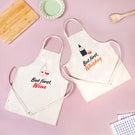 But First Whiskey And Wine Couple Apron Set Of 2