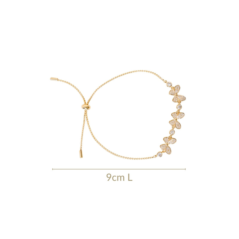 Butterfly Charm Gold Bracelet