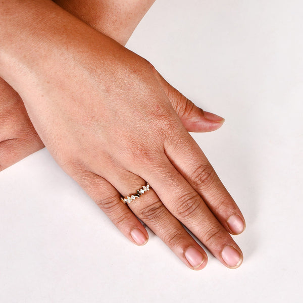 Butterfly Dainty Adjustable Gold Ring