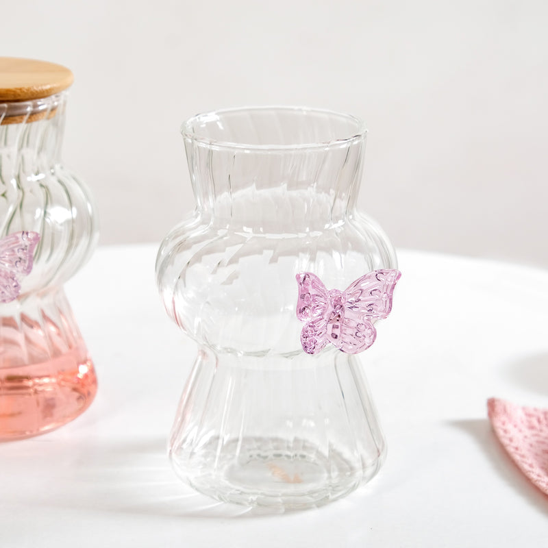 Butterfly Beverage Tumbler Set Of 2 With Straw 500ml