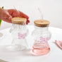 Butterfly Beverage Tumbler Set Of 2 With Straw 500ml