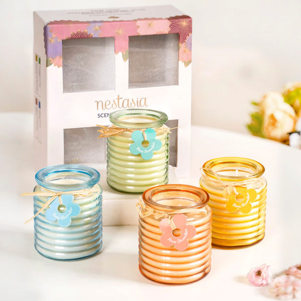 Aromas Of Nature Scented Candle Gift Set Of 4