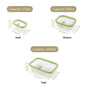 Vento Stackable Food Container Set Of 4 370ml 930ml 2500ml Green