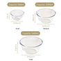 Glass Bowl Set Of 3 Microwave Oven Safe