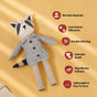 Miss Raccoon Stuffed Animal For Kids