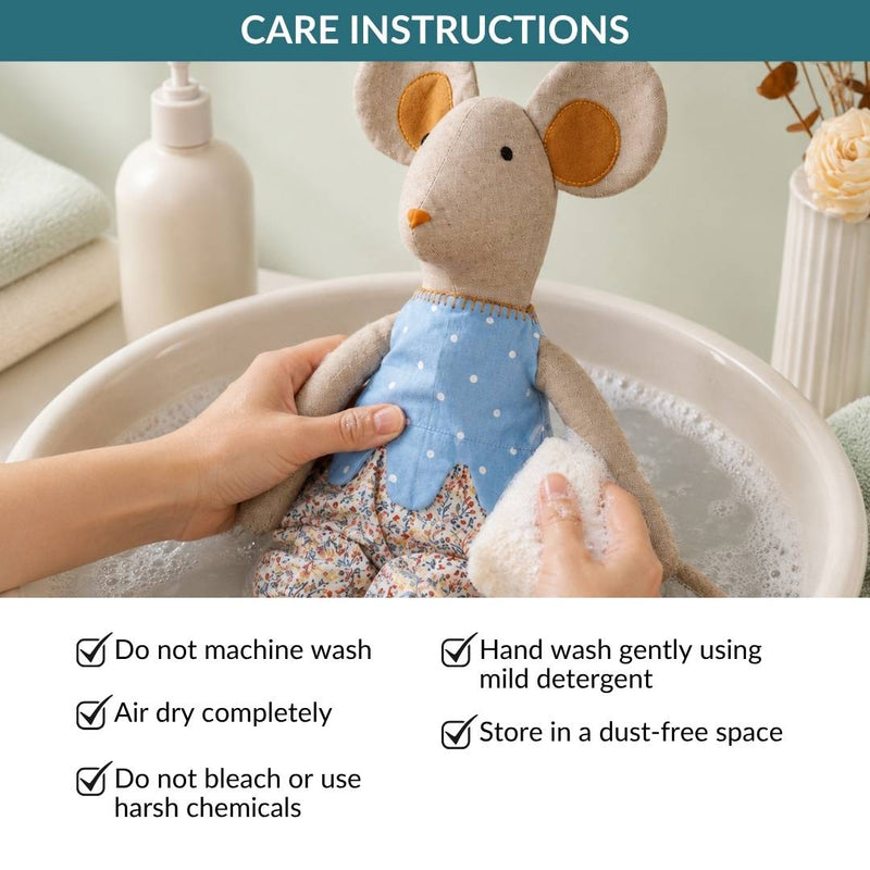 Country Mouse Fur Free Cotton Stuffed Toy