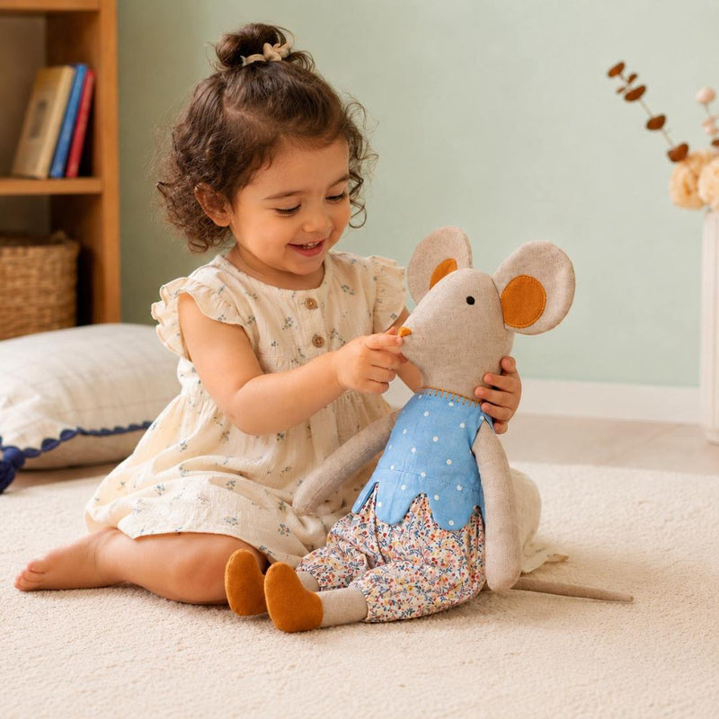 Country Mouse Fur Free Cotton Stuffed Toy
