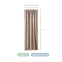 Classic Beige Full Length Curtain Set Of 2 7x4.5 Feet