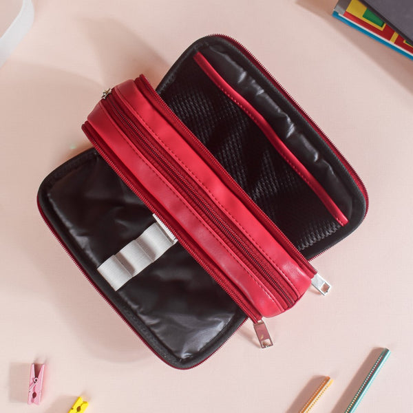 Multipurpose Stationery Bag Red