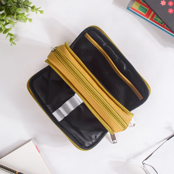 Pencil Pouch Case Yellow