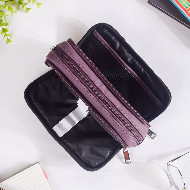 Padded Pencil Case Purple