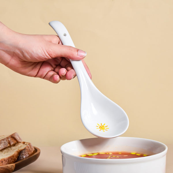 Yellow Heart Serving Spoon