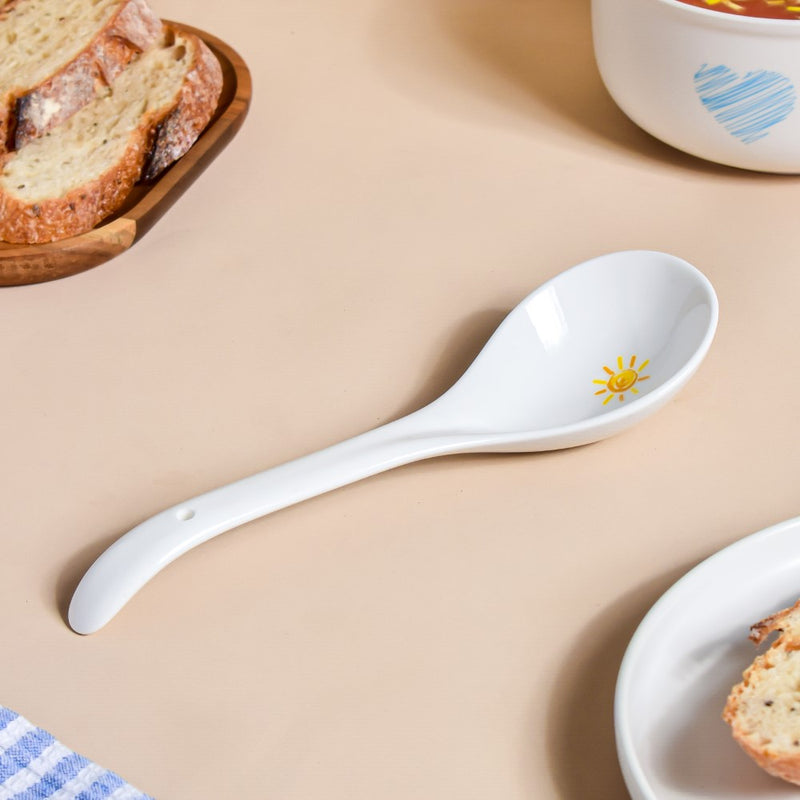 Yellow Heart Serving Spoon