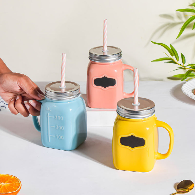 Mason Jar- Mug for coffee, tea mug, cappuccino mug | Cups and Mugs for Coffee Table & Home Decor