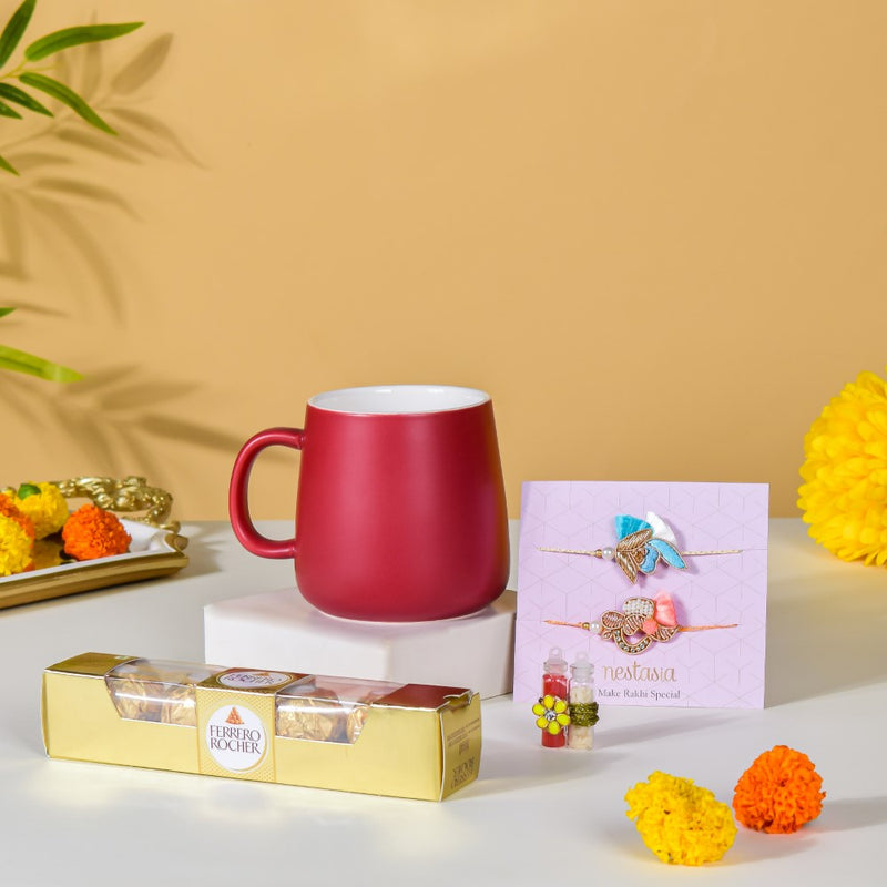 Tea Delight Rakhi Hamper Set Of 4