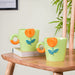 Tulip Coffee Mug Green Set of 2 330ml- Mug for coffee, tea mug, cappuccino mug | Cups and Mugs for Coffee Table & Home Decor