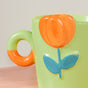 Tulip Coffee Mug Green Set of 2 330ml- Mug for coffee, tea mug, cappuccino mug | Cups and Mugs for Coffee Table & Home Decor