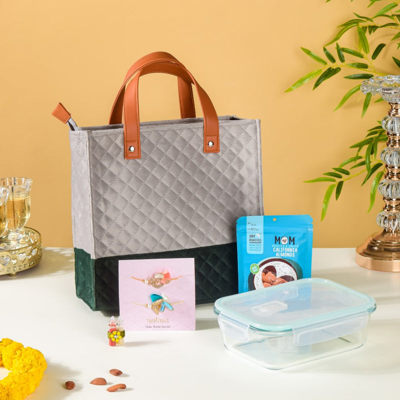 Lunch Time Rakhi Hamper For Brother Set Of 5