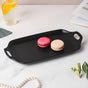 Oven Baking Tray Black 11.5 Inch - Ceramic platter, serving platter, fruit platter | Plates for dining table & home decor