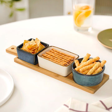 Stoneware Ceramic Serving Set Of 4