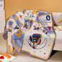 Galaxy Explorer Alphabet Knitted Kids Cotton Throw 152x125
