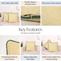 Calm Green Border Cushion Covers Set Of 2