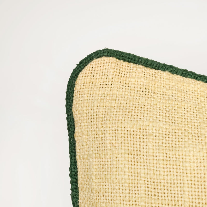 Calm Green Border Cushion Covers Set of 2