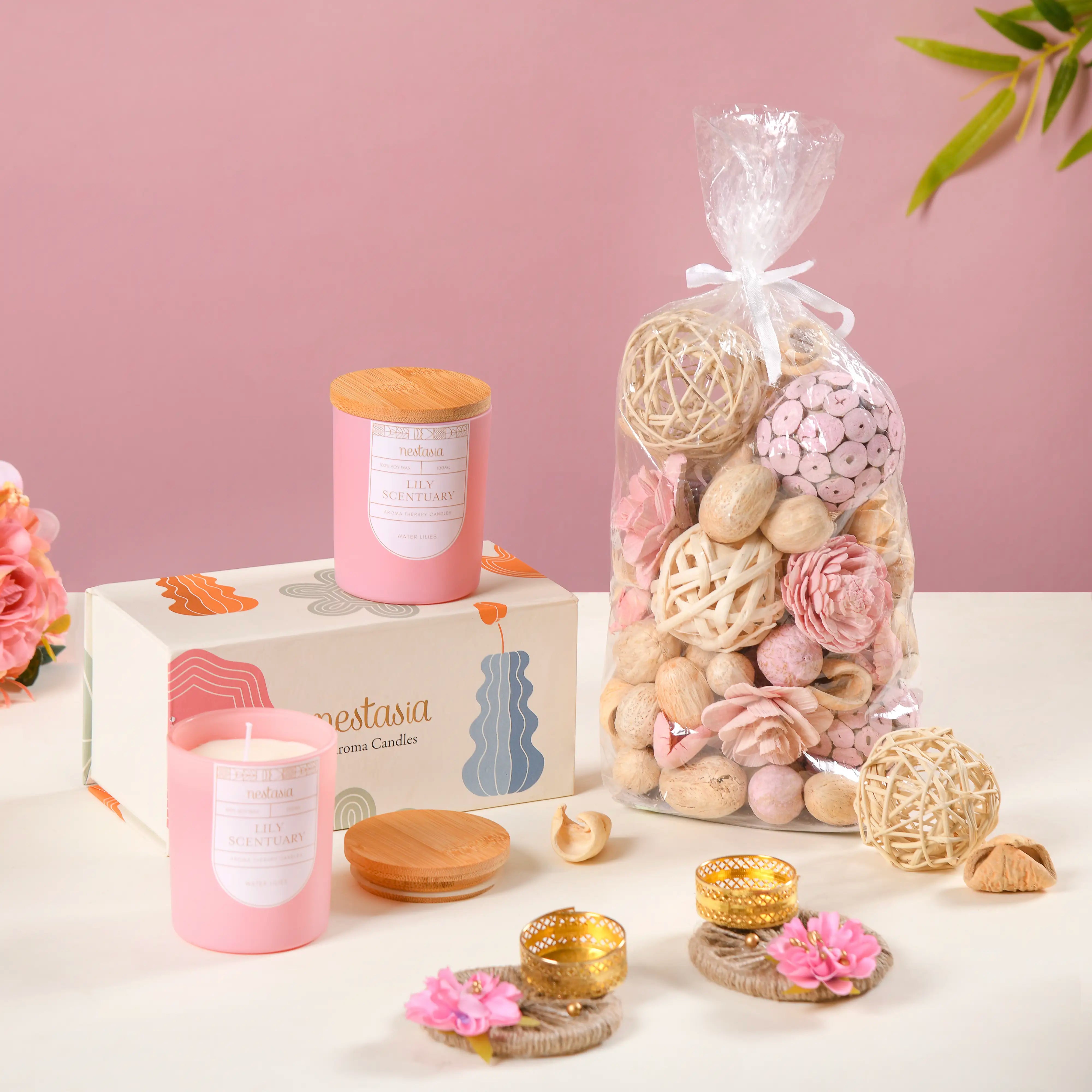 Scented Candles & Potpourri Gift Set of 5 Online Premium Gift Hamper