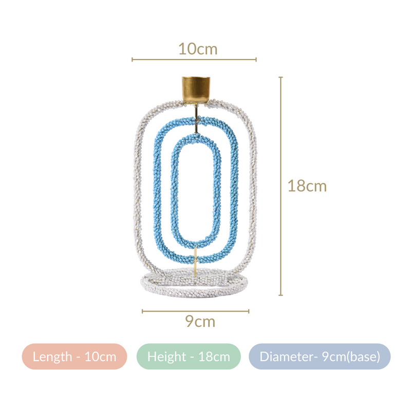 Embellished Candle Stand For Home Decor- Embellished Candle Stand, Home Decor Candle Holder, Decorative Candle Stand, Elegant Candle Decor