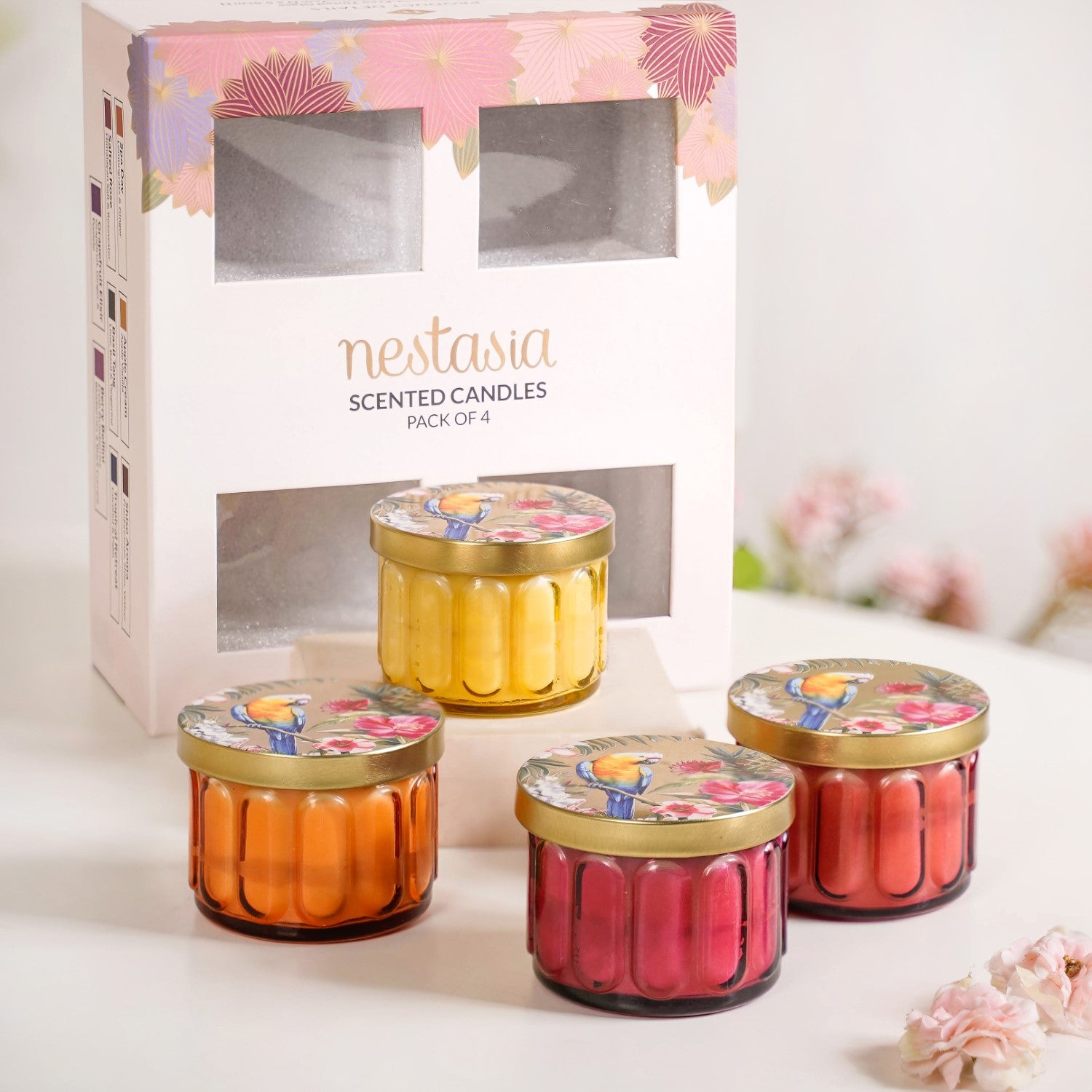 Garden Of Serenity Scented Candle Set Of 4 Online - Premium Candle